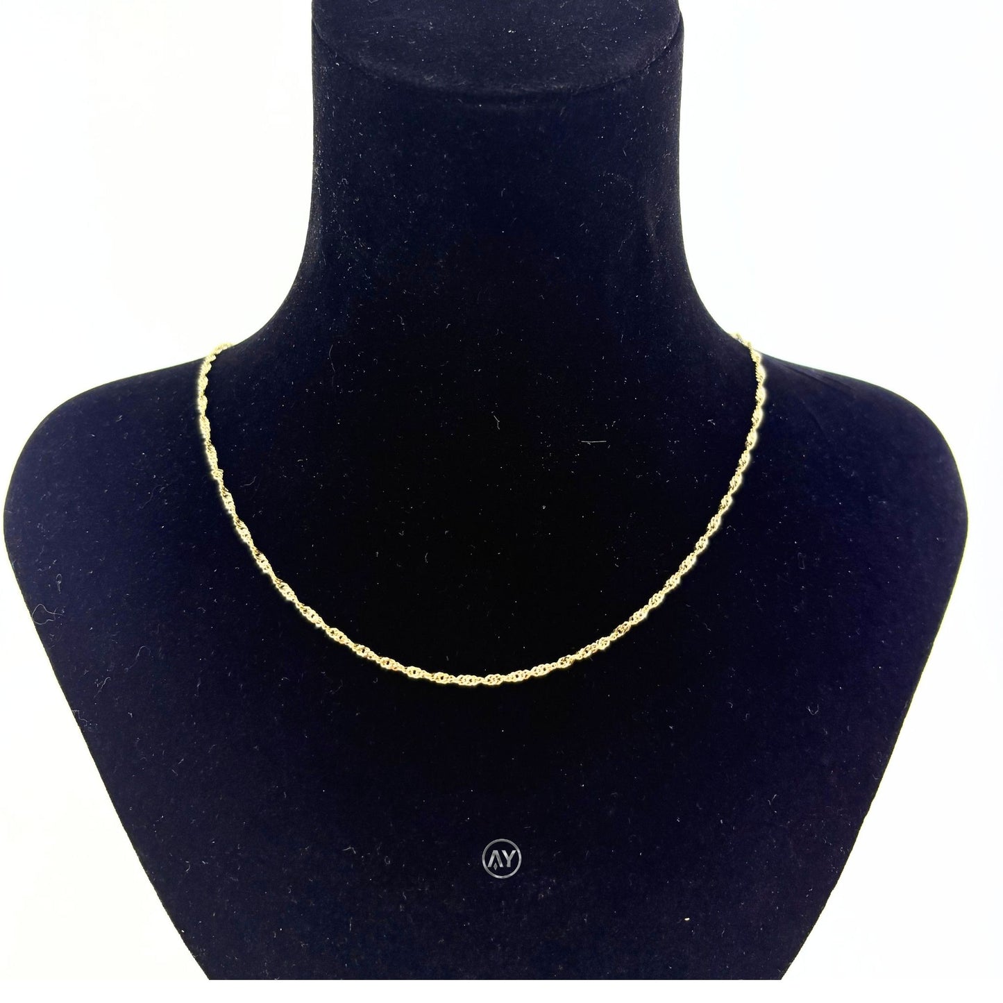 14 Ayar Altın Zincir - 3.0 Gr. | Halat Zincir, Kutulu & Garanti Belgeli & Karton Çantalı