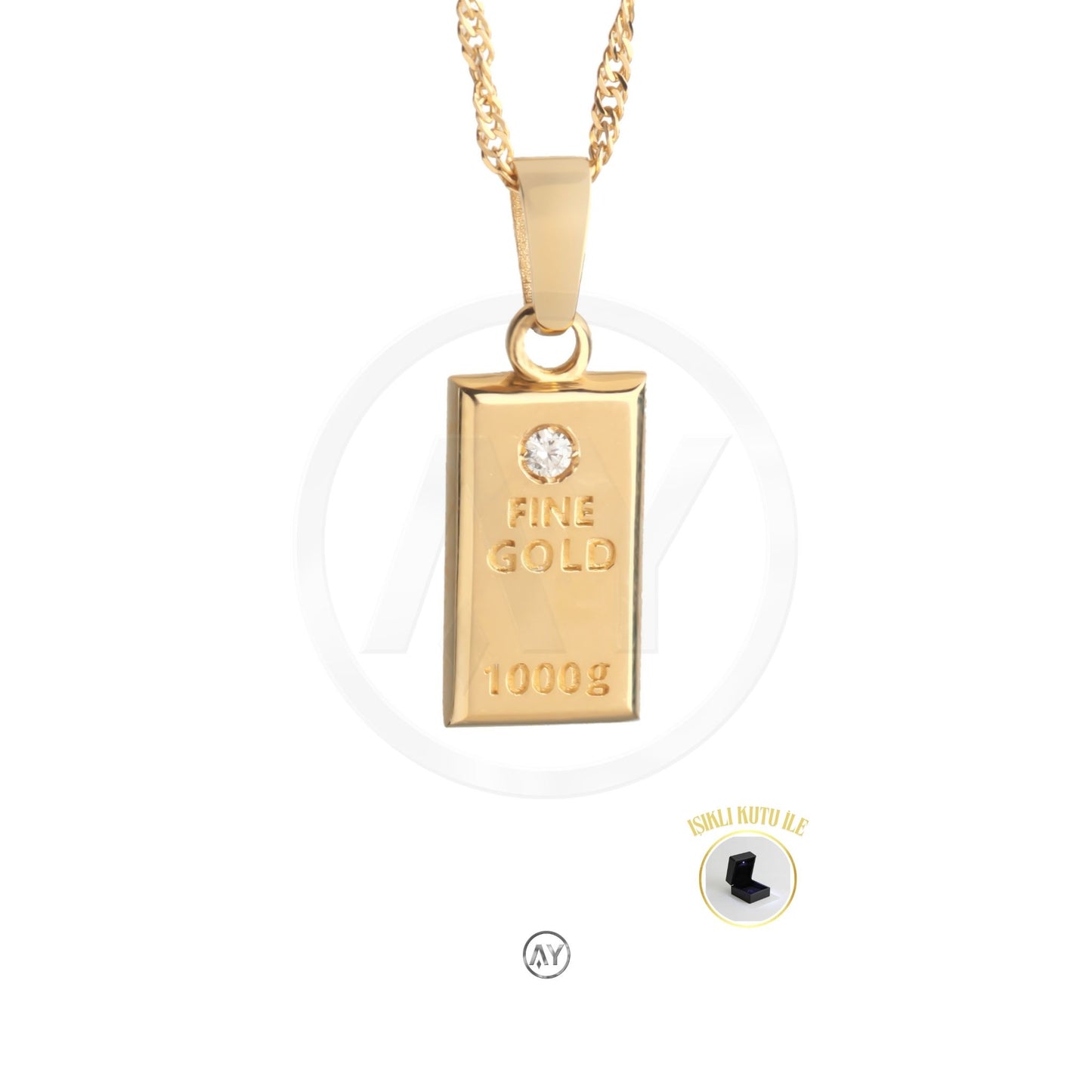 Altın Külçe Kolye