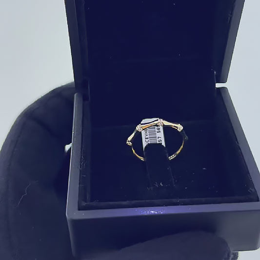 14 Ayar Altın Yüzük – 1.25 Gr. | Eklem Çıtır Yüzük, Işıklı Kutulu & Garanti Belgeli & Karton Çantalı